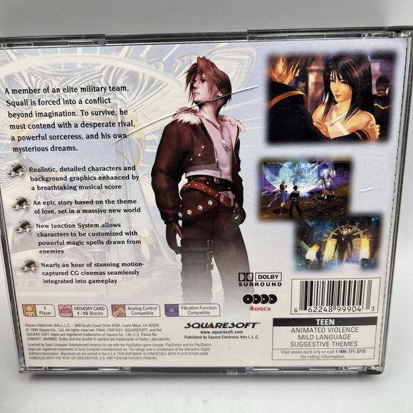 Final Fantasy Viii - Sony PlayStation 1 - Black Label - Complete - Tested! - Picture 4 of 14
